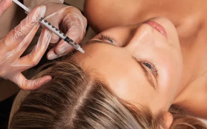 Injektionsbehandling med botox i pannan hos MyClinic Stockholm